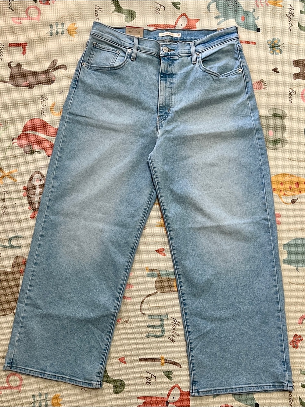 Levi’s new light blue high rise wide leg jeans US Women’s 14/32 W32 L27 - Picture 12 of 13